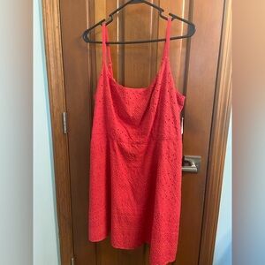 Old Navy Red Eyelet Dress